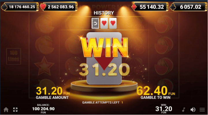 100 Power Hot Features Screenshot