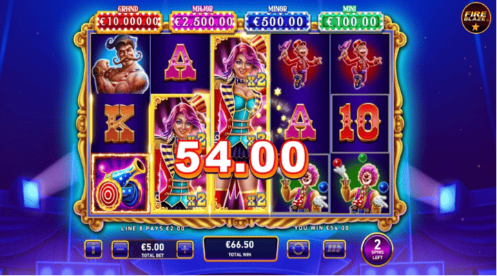 Mega Fire Blaze Big Circus Features Screenshot