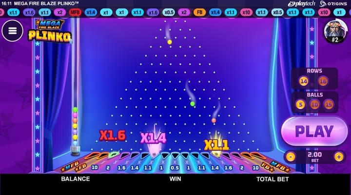 Plinko Mega Fire Blaze Screenshot 1