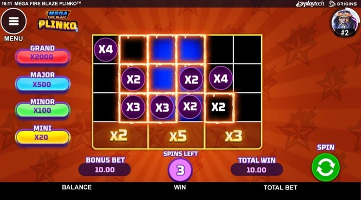 Plinko Mega Fire Blaze Screenshot 2