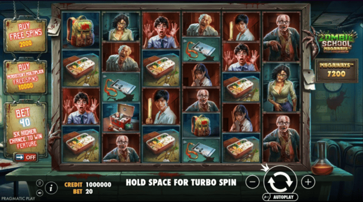 Zombie School Megaways Slot Screenshot