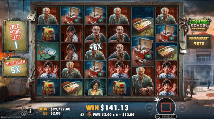 Zombie School Megaways Features Screenshot