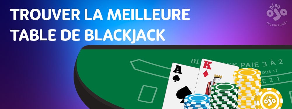 Jouer au blackjack sur ordinateur ou tablette sur PlayOJO 