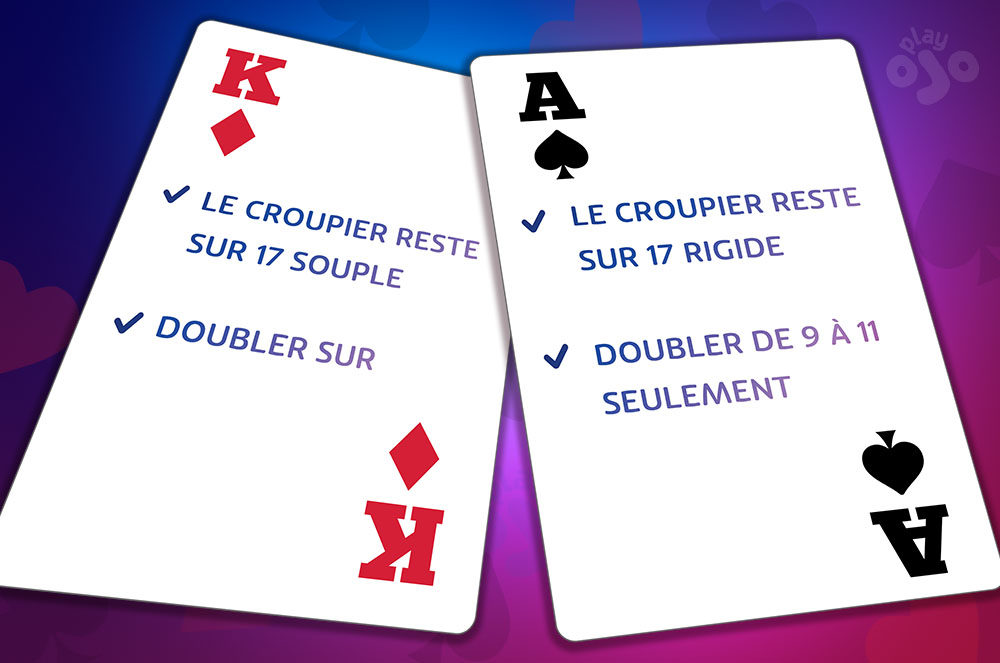 Profiter des meilleures règles au blackjack