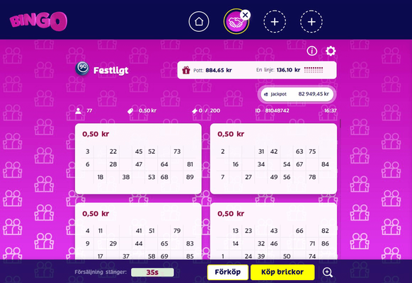 bingo room festive 2