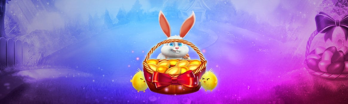 Easter-themed slots banner