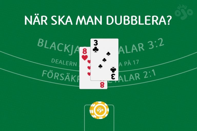 Blackjack taktik för att dubbla