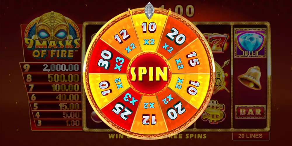 9 Masks of Fire Free Spin