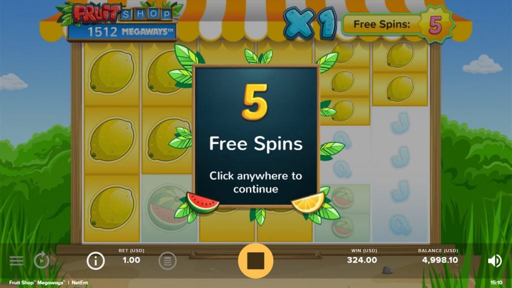 Läska dig med Fruit Shop Megaways screenshot 1