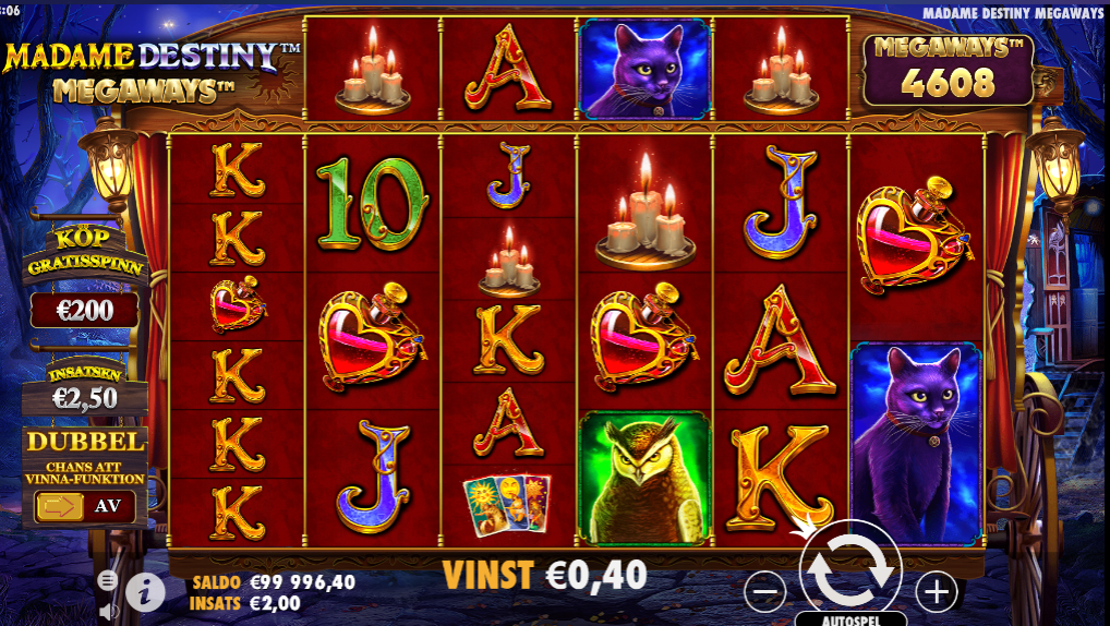 Madame Destiny Megaways free spins