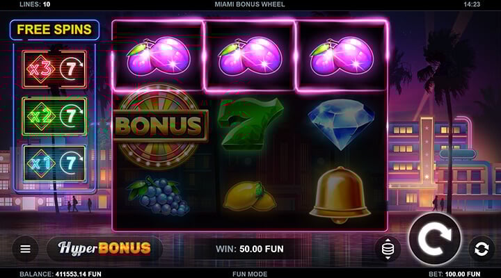 Miami Bonus Wheel - Hyper Bonus