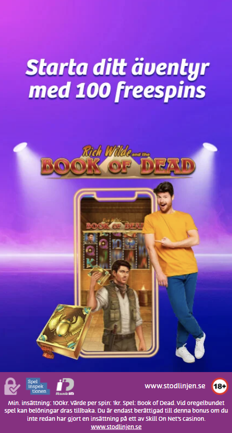 Starta äventyret med 100 freespins