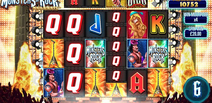 Monsters of Rock Megaways banner