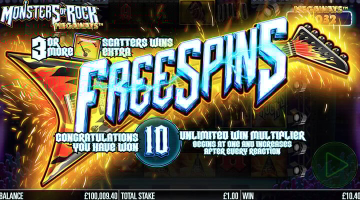 Monsters of Rock Megaways slot