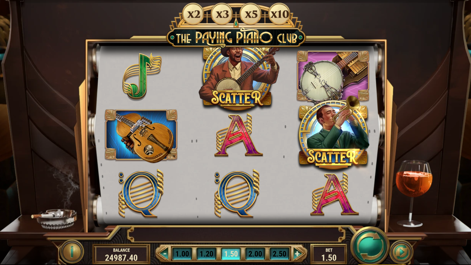 The Paying Piano free spins