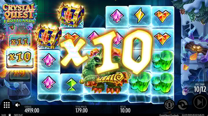 Crystal Quest Frostlands free spins