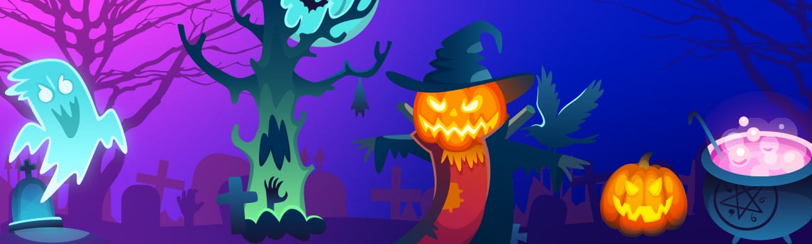 5 halloween facts banner