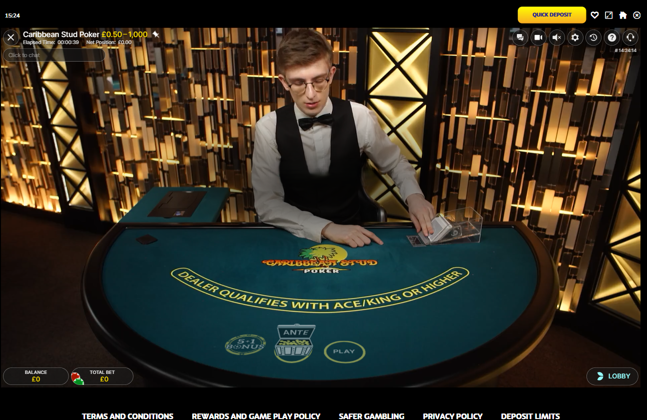 Caribbean Stud Poker Screenshot 1