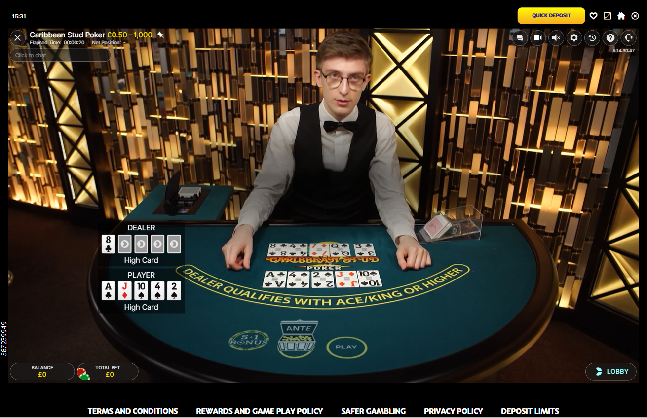 Caribbean Stud Poker Screenshot 3