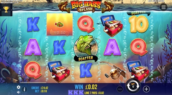 Big Bass Splash slot screenshot
