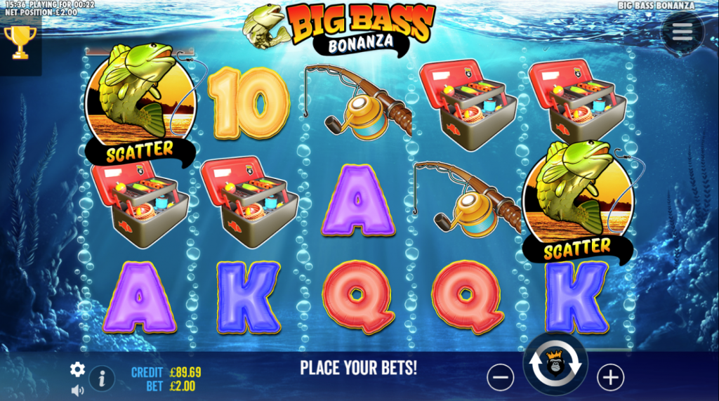 Big Bass Bonanza slot screenshot