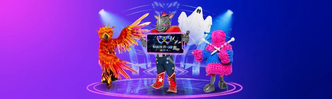 Unmask up to £1,000 in our exclusive Masked Singer UK game banner
