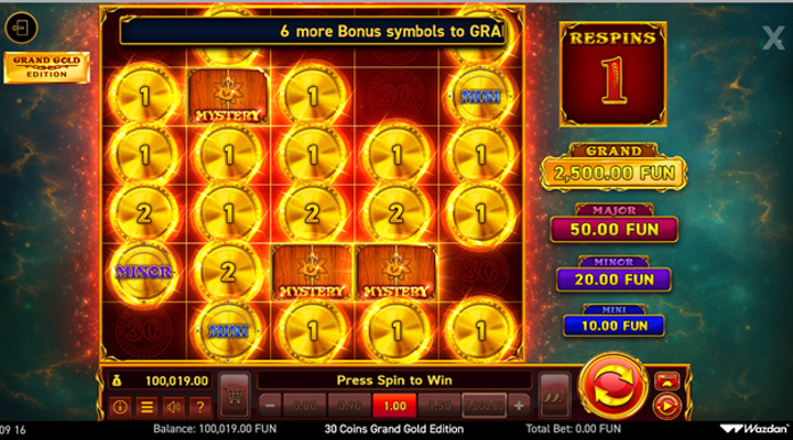 30 Coins Grand Gold Edition slot screenshot