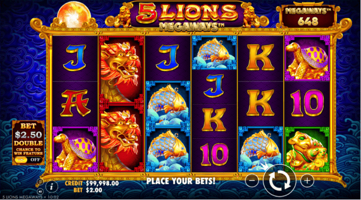 5 Lions Megaways Screenshot 1