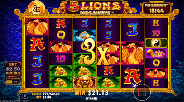 5 Lions Megaways Screenshot 2