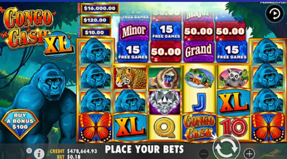 Congo Cash XL Slot Screenshot