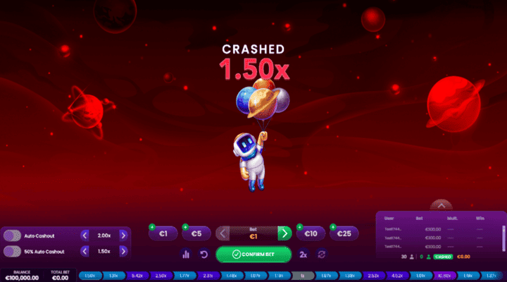 Desfrute do Spaceman Jogo (Joguinho do Foguete) no PlayUZU screenshot 2