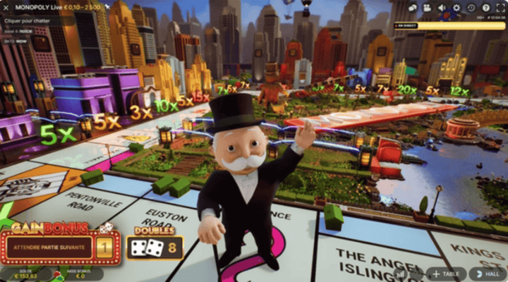 Jogue Monopoly Live no Cassino ao Vivo do PlayUZU Brasil screenshot 2