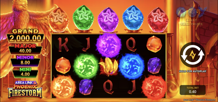 Area Link Phoenix Firestorm Slot Screenshot 2