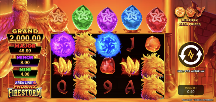 Area Link Phoenix Firestorm Slot Screenshot 3