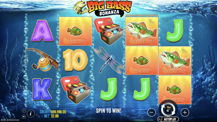Big Bass Bonanza Slot Screenshot 2