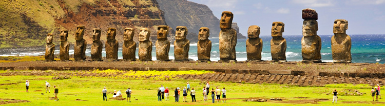 the Moai of Easter Island