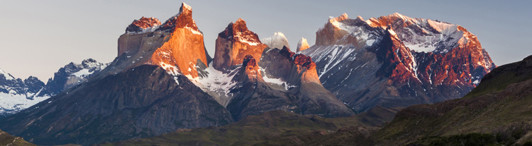 The verticality of the Torres del Paine