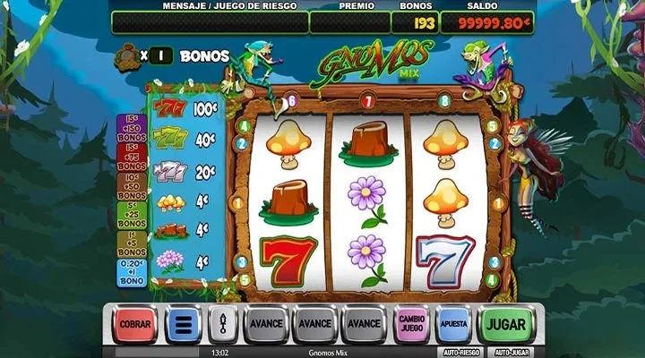 Nivel superior de la slot Gnomos Mix
