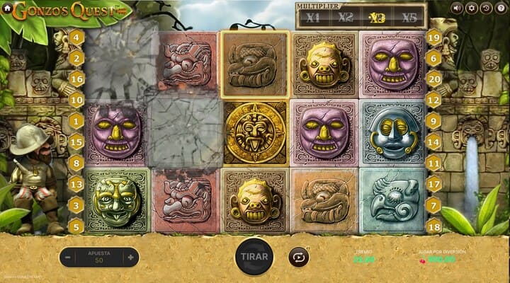 Avalancha en la slot Gonzos Quest