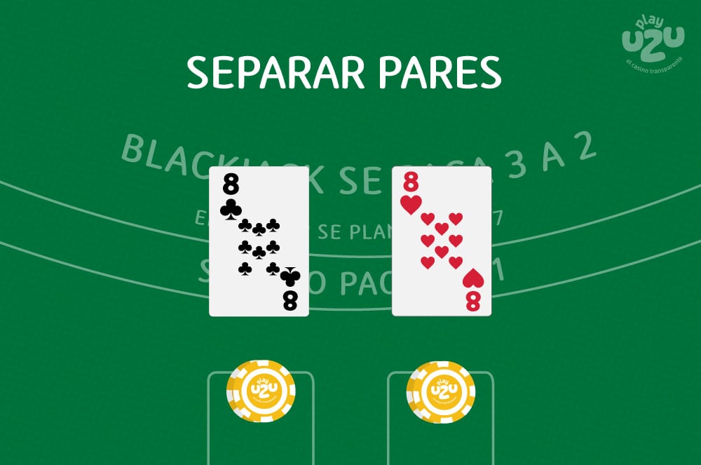 Splitting pairs in blackjack