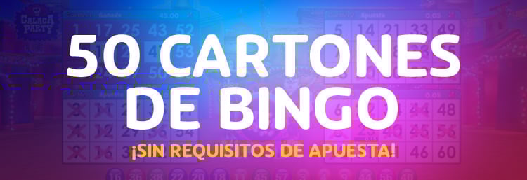 50 Cartones de Bingo