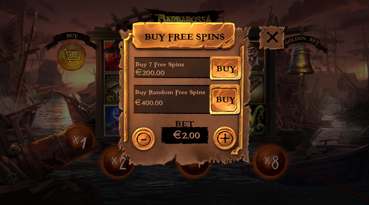 Compra de giros gratis en Barbarossa Revenge
