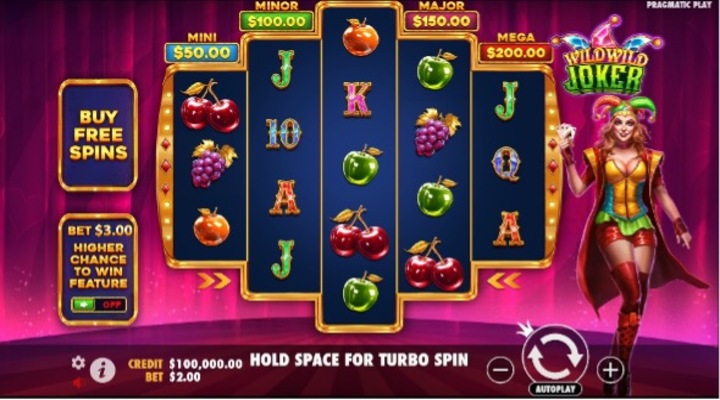 Pantalla de inicio de Wild Wild Joker de Pragmatic Play