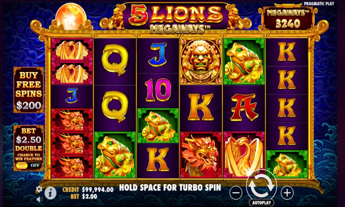 5 Lions Megaways Screenshot 1