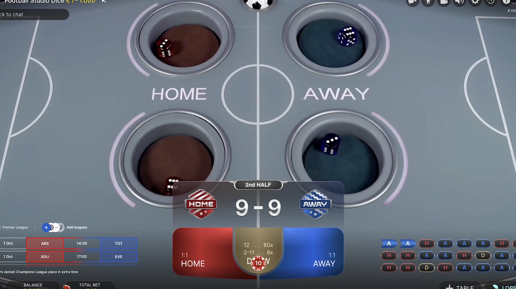 Football Studio Dice Screenshot 1