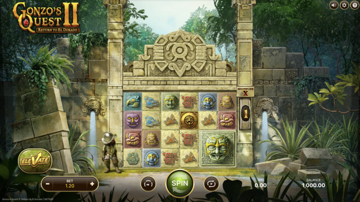 Gonzo's Quest II Return to El Dorado Slot Screenshot 1
