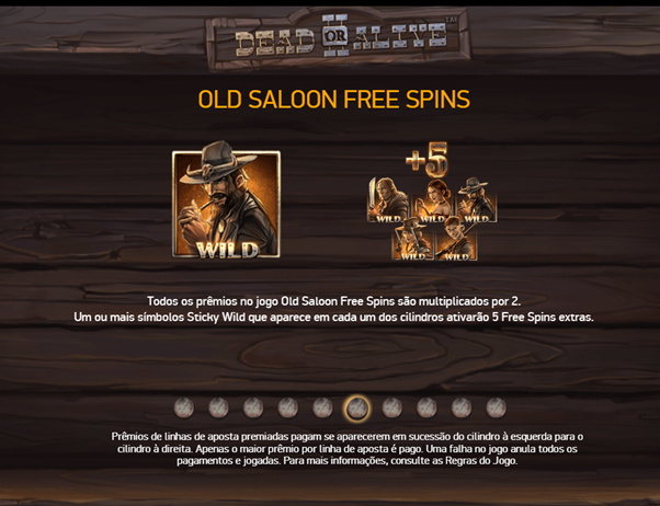 Tela de explica&ccedil;&atilde;o do modo Old Saloon no Dead or Alive 2. 