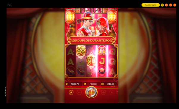 Jogo base de Double Fortune slot. 