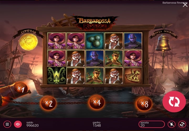 Jogo base da slot Barbarossa Revenge