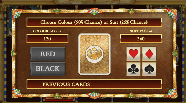 Apresenta&ccedil;&atilde;o do modo &ldquo;Gamble&rdquo; da slot Book of Dead da Play&rsquo;N Go.